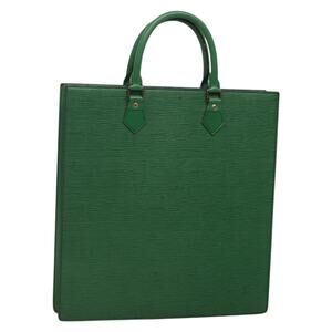 LOUIS VUITTON Epi Sac Plat Hand Bag Green M59084